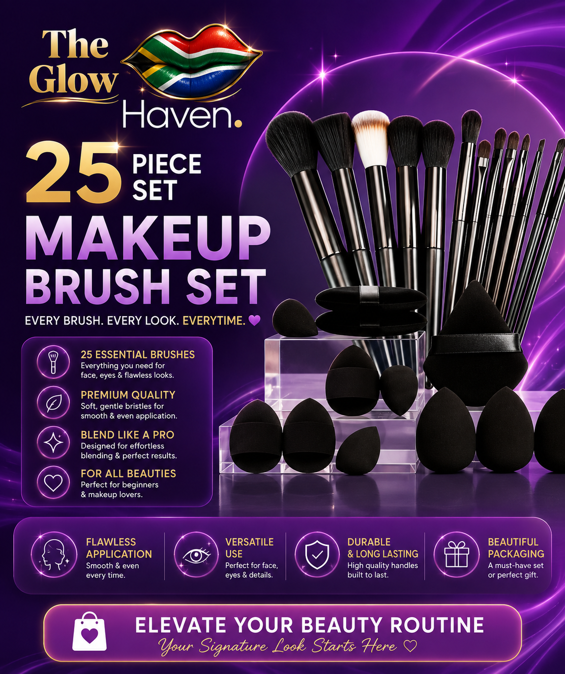 25pcs Full Makeup Kit.