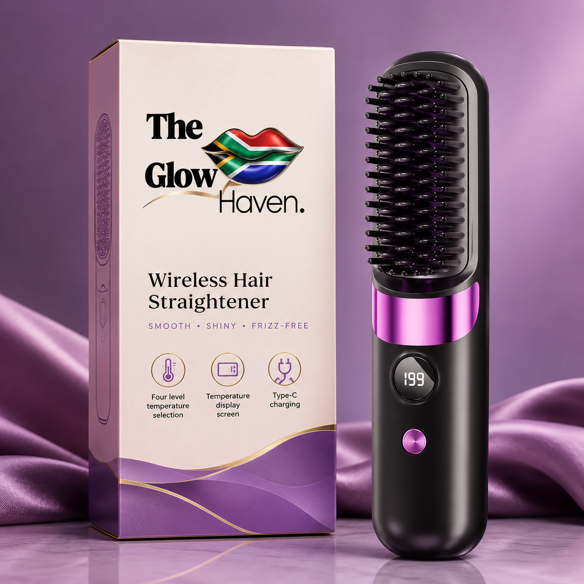 GlowComb Wireless Straightener